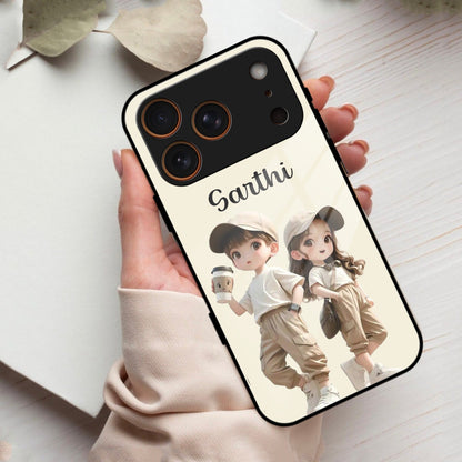 Sweet Harmony Customize Glass Case Cover For iPhone 17 Pro Max