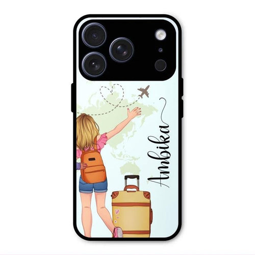 Travel Glossy Metal Case Cover For iPhone 17 Pro Max