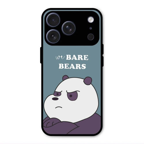 We Bare Bears Blue Glossy Metal Case Cover For iPhone 17 Pro Max